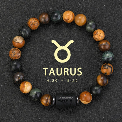 Sagittarius Zodiac Bracelet Natural Stone