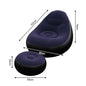 1PC Nflatable Air Sofa Chair with Footrest, Portable Lounge Chair Set