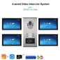 ANJIELO 2-12 Units Apartment Doorbell Video Intercom System Digital Frame Background Music Detection Preview NEW 2026