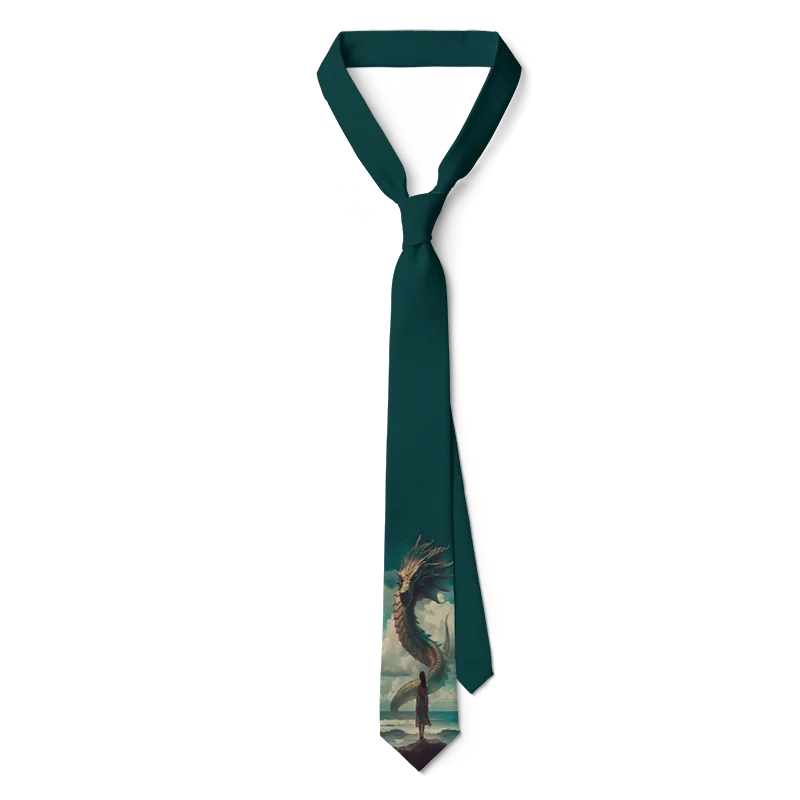 Newly Designed Cartoon Necktie 3D Printing Harajuku Fashion Kawaii Unisex Tie 8CM Slim Dating Wedding Party Tie Cosplay