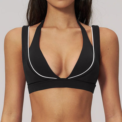 Women's Crossback Sports Bra Crop Top