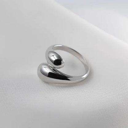 925 Sterling Silver Rings for Women Couple Minimalist Handmade Simple