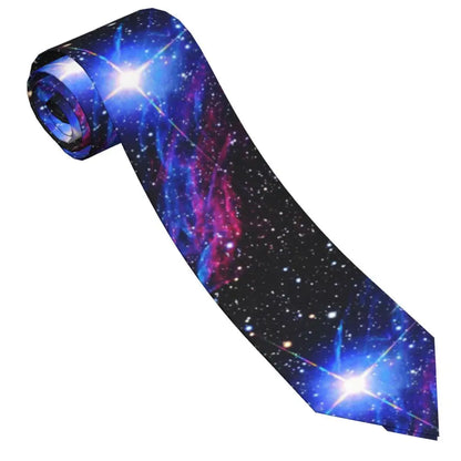 Galaxy Fantasy Nebula Star Neckties Unisex Polyester 8 cm Universe Space Sky Neck Tie Mens Casual Classic Accessories