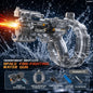 Electric Water Gun Automatic Water Blaster with LED Lights High Pressure Long Range Summer Beach Pool Outdoor Toy for Kids Adult