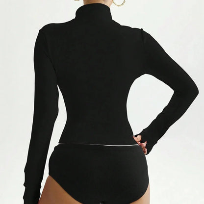 Women’s Seamless Long Sleeve Zip Yoga Jacket