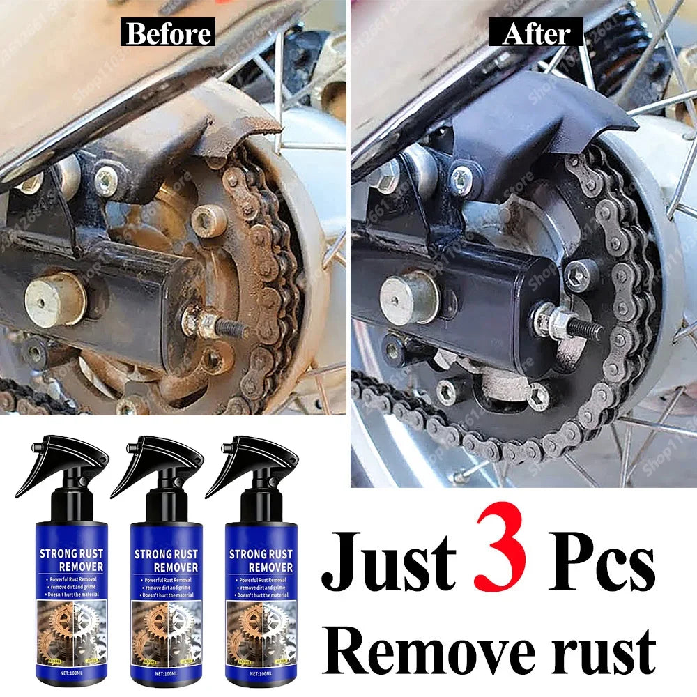 Car All-Purpose Rust Remover Spray - 100ml, Fast-Acting Iron Oxidation