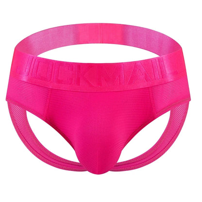 Open Back Sexy Men Underwear Briefs Underpants Nylon Mesh Quick Dry Gay Men's Jockstrap Bikini Slip Men Tanga Briefs Thong Swim