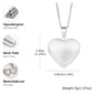 Vnox Never Fade Silver Color Stainless Steel Women Locket Pendant, Openable Heart Pendant Necklaces, Life Tree Floral Collar