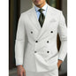 man 2 piece outfit set Pointed collar high-quality slim jackets men's suit with peak lapel for wedding Summer beach
