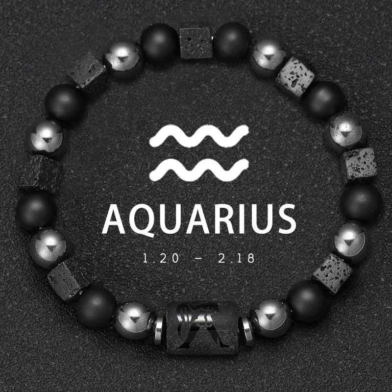 Sagittarius Zodiac Bracelet Natural Stone