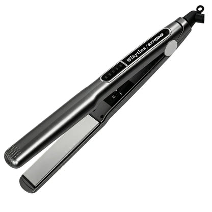 2 in 1 Titanium Flat Iron Hair Straightener Curler Instant Heat
