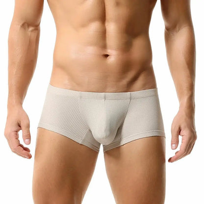 TAUWELL New Men's Boxers Mesh Breathable Sexy Underwear Boxershorts Low Waist Underpants Male Panties Boxer