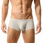 TAUWELL New Men's Boxers Mesh Breathable Sexy Underwear Boxershorts Low Waist Underpants Male Panties Boxer