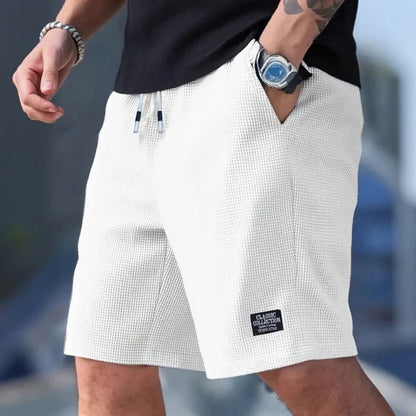 Men's Shorts, Men's Casual Pants, Men's Beach Shorts, Men's Sports Shorts, New Fashion Textured Fabric, Breathable Pants, Suitable for Both Daily Casual Wear and Sports