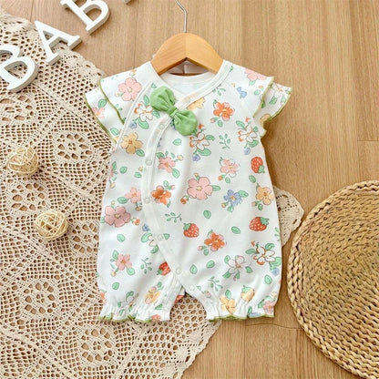 Baby Girl Rompers Summer Short Sleeve Clothing Cotton Girls Onesies
