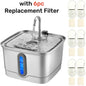 101oz/3l Stainless Steel Cat Water Fountain Automatic Pet Water