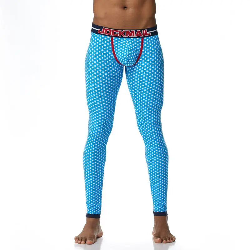 Men's Thermo Underwear Fashion Men Thermal Long Johns Mens Sexy Underwear Penis Pouch Warm Male Leggings Pants Autumn Winter