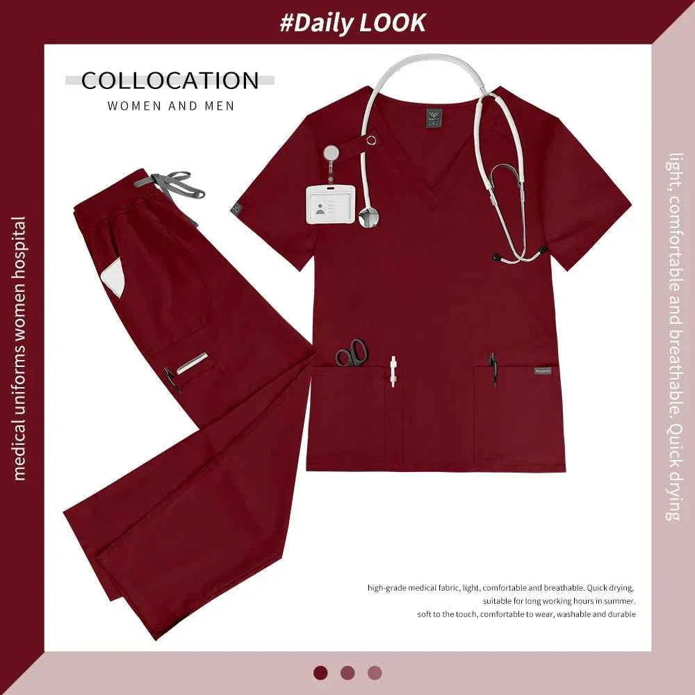 Women's Medical Scrub Workwear Set