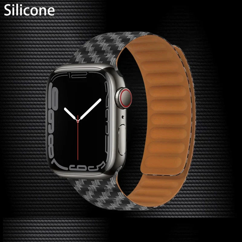 Apple Watch Magnetic Link Band, Leather or Silicone