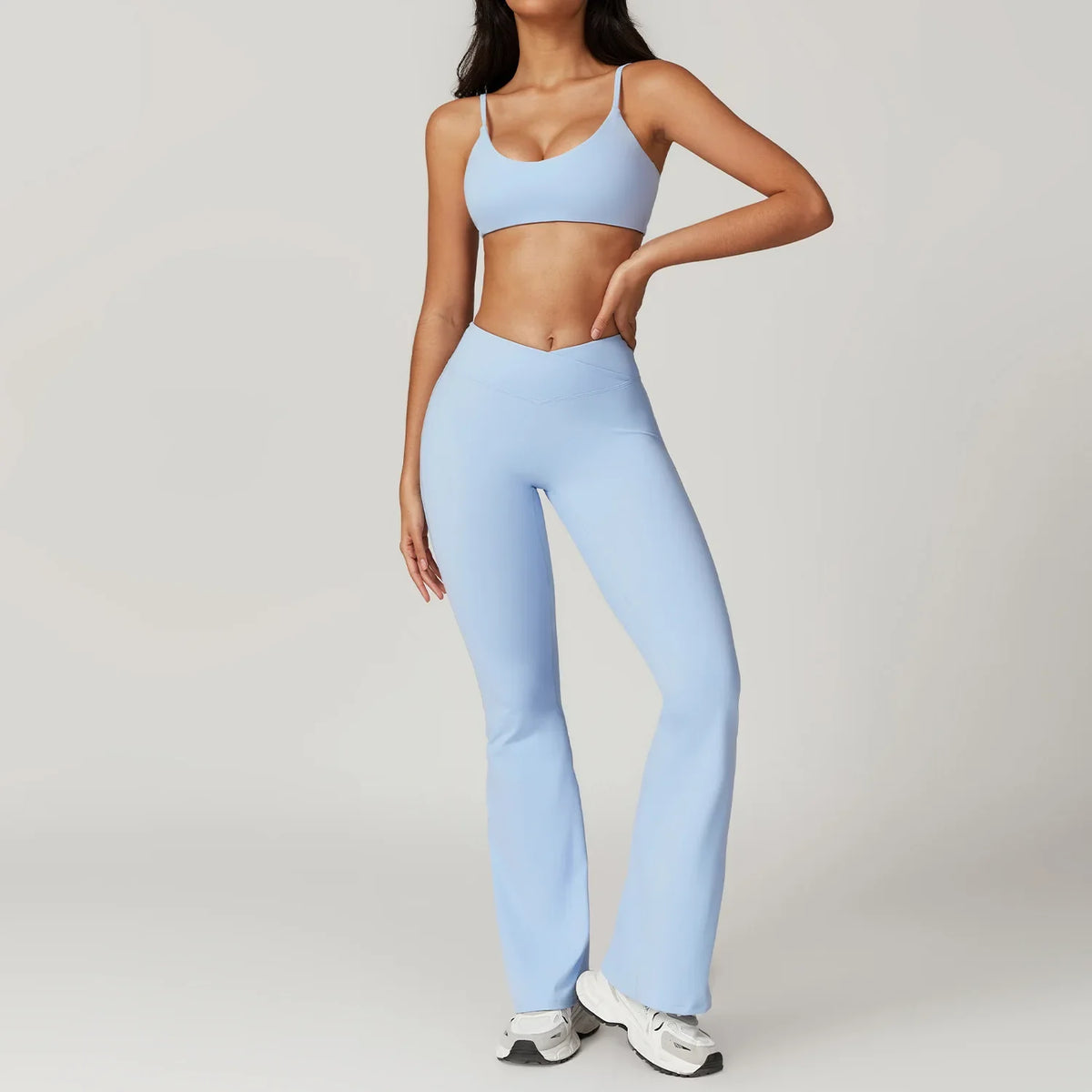 Women's 2-Piece Yoga Set: Crop Top & Leggings