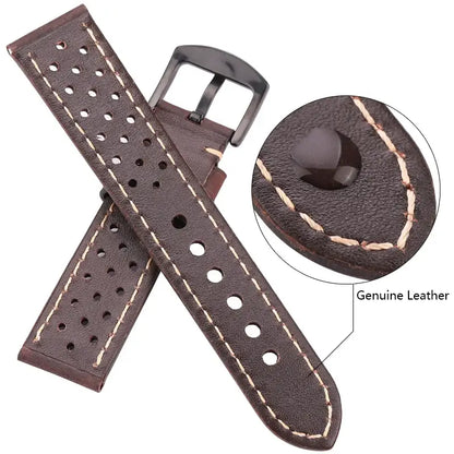 Suunto Race, Vertical & 9 Peak Perforated Leather Rally Band