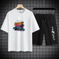 Men's Waffle Summer Casual Tracksuit Set