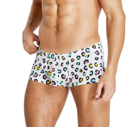 SEOBEAN 100% Cotton Boxers Printed Men's Underwear Boxer Shorts Arrow Panties Home Underpants Shorts Men Pajama Sleep Bottoms