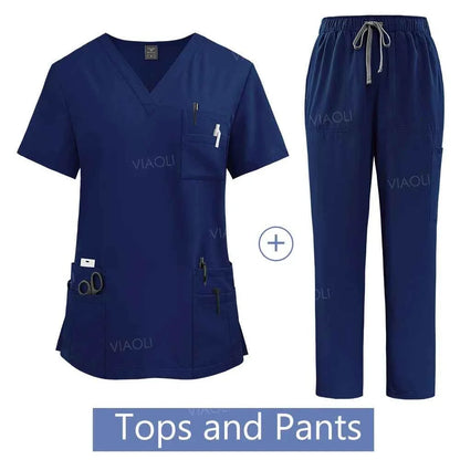 Women's Medical Scrub Uniform Set