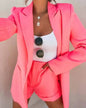 Elegant Two Piece Blazer Suit Sets Women OL Office Sets Slim Cardigan
