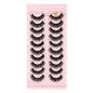 SHIDISHANGPIN 3/5/16 Pairs Natural Long False Eyelashes Dramatic Fluffy 3D Mink Lashes Wispy Wholesale Eye Lashes Thick Cils
