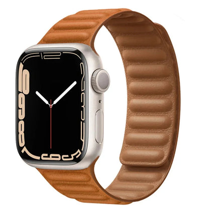 Apple Watch Magnetic Link Band, Leather or Silicone