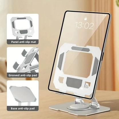 360° Rotatable Tablet Stand Adjustable Foldable Desktop Stand Holder