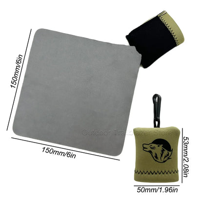 Tactical Microfiber Lens Cloth with Storage Bag