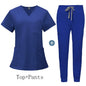 Unisex V-Neck Scrub Set with Jogger Pants