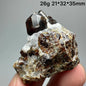 Natural Dark Brown Andradite Garnet Cluster Raw Crystal Mineral Specimen Calcite Matrix Healing Stone Home Decoration