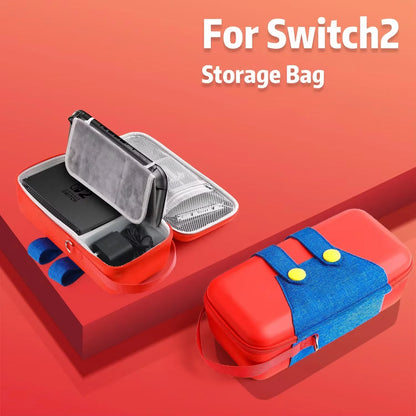Game Theme EVA Carrying Case For Switch 2 Case for NS Switch 2 Bag ortable Hard Shell Storage Bag for Switch 2 accessories