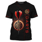 Fashion 3d Printed Darts T Shirt For Men Hot Sale Loose Short Sleeves Unisex Summer Street Tee Shirts Game Dart Pattern T-shirt