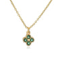 HECHENG, 18K Gold Plated Brass Cubic Zirconia Bijoux Exquisite Flower‑Shaped Women Necklace Dainty Collarbone Chain Jewelry Gift