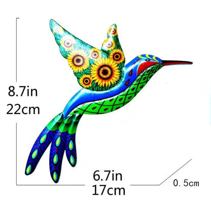 Metal Hummingbird Bird Wall Decor