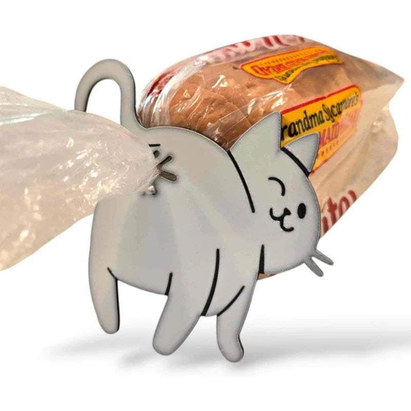 Hot Sale 2pcs 3D Cat Butt Bread Bag Clip Snack Bag Sealing Clip Novelty Kitchen Gadget Food Storage Bag Clip For Cat Lovers