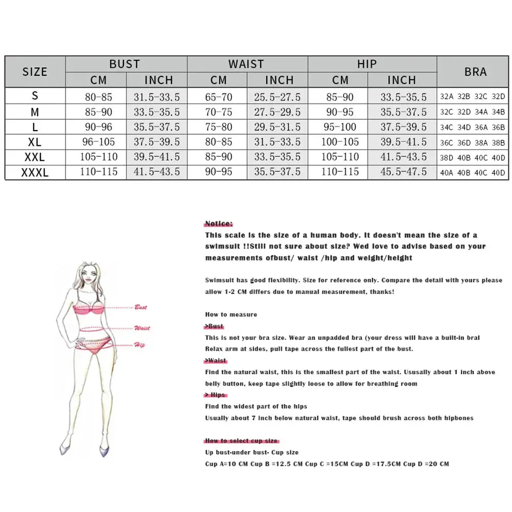 Sexikinis Swim Two Piece Swimsuit Set Beach Style