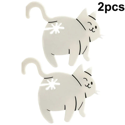 Hot Sale 2pcs 3D Cat Butt Bread Bag Clip Snack Bag Sealing Clip Novelty Kitchen Gadget Food Storage Bag Clip For Cat Lovers