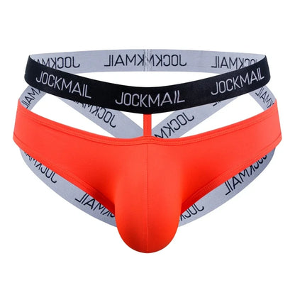 Jockmail Men Sexy G String Thong Erotic Jockstrap Bondage Gay Underwear Penis Pouch Strap Harness Hollow Lingerie Sissy Panties