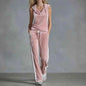 Summer Casual Women's Velvet Tracksuit Set