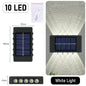 10 LED Solar Wall Lamp Outdoor Waterproof Solar Powered Light UP and