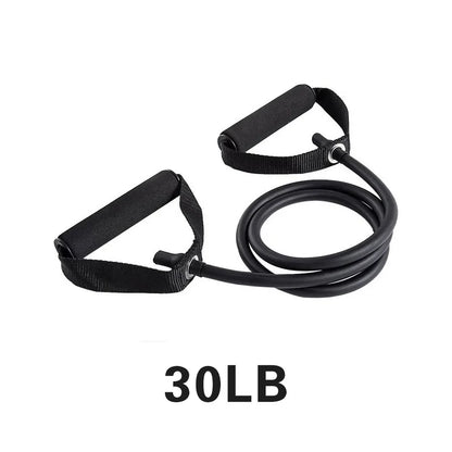 5 Level Resistance Band Set | Elastic Pull Rope with Handles for Home Strength Training
