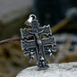 Beier 2022 New Creative Design Jesus Cross Pendant For Men Punk Hip Hop Skull Christian Jewelry Wholesale