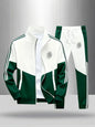 Men's Colorblock Tracksuit 2-Piece Set