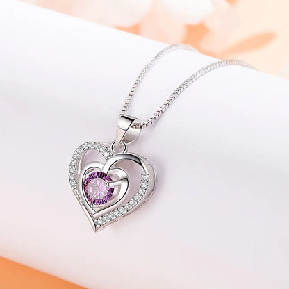 925 Sterling Silver 18k Gold Plated Necklace Single Sparkling Zircon Clavicle Chain for Women Wedding Silver Jewelry