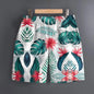 Men's Hawaiian 3D Summer Cool Leaf Pattern Beach Shorts Quick Dry Outdoor Leisure Sports Shorts Fashion Men's Shorts
